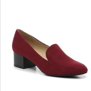 Chinese Laundry Block Heel Loafer Burgundy